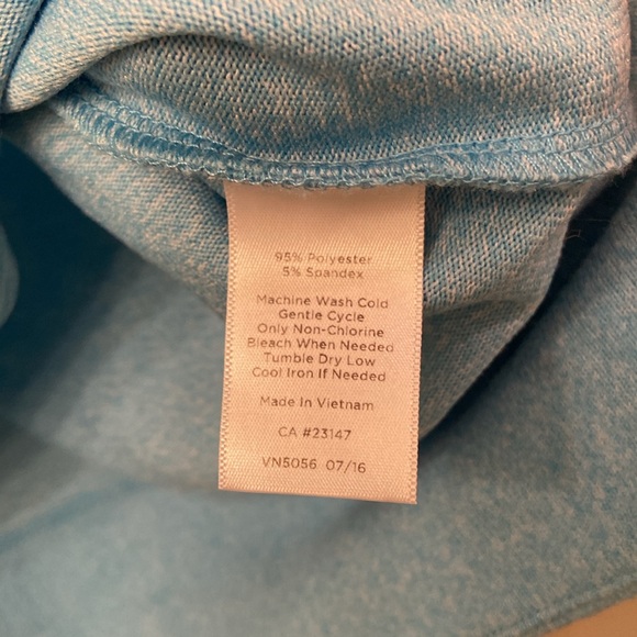 Talbots Sweatshirt Sweater Pullover Robin Egg Blue Pleated Back WM SZ M - Picture 12 of 12